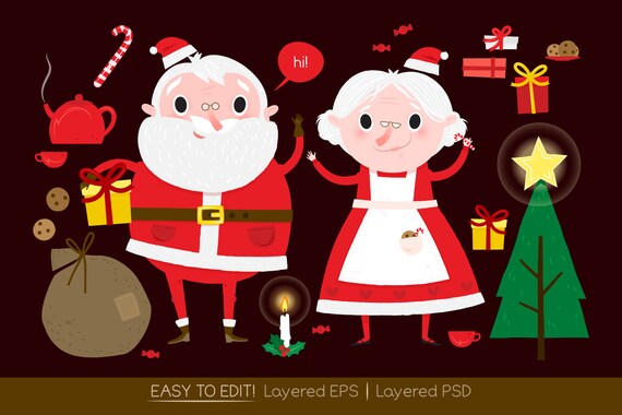 Santa Claus And Christmas Drawings