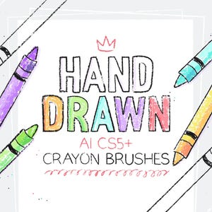 Pinceles efecto ceras para Adobe Illustrator