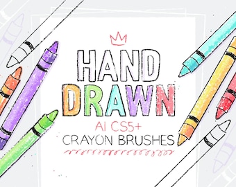AI CS5+ crayon brushes