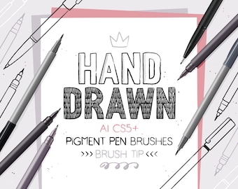 AI CS5+ pigment pen brushes