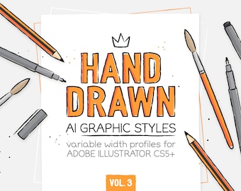 AI hand drawn styles & brushes vol.3