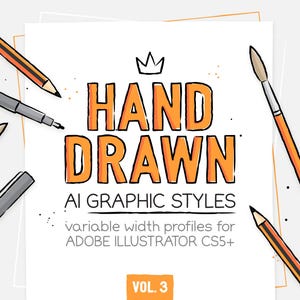 AI CS5+ hand drawn styles & brushes vol.3