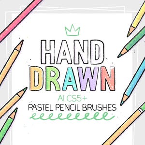 Pinceles efecto lapiceros pastel para Adobe Illustrator