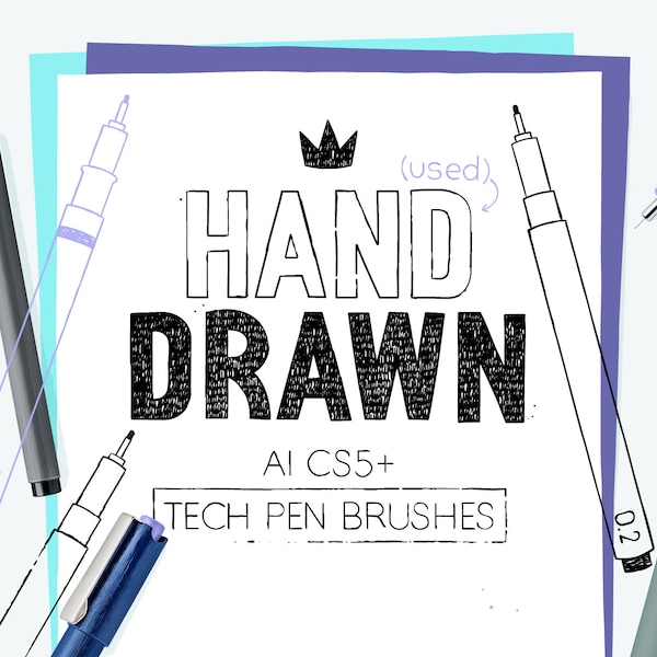 AI technical pen brushes