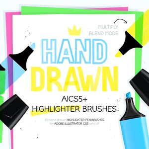 AI CS5+ highlighter pen brushes