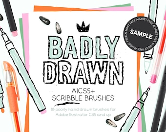 AI scribble brushes sample