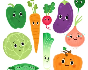 Cute vegetables