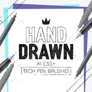 AI CS5+ technical pen brushes