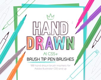 AI CS5+ brush tip pen brushes