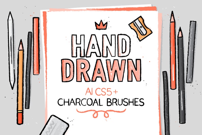 AI charcoal brushes
