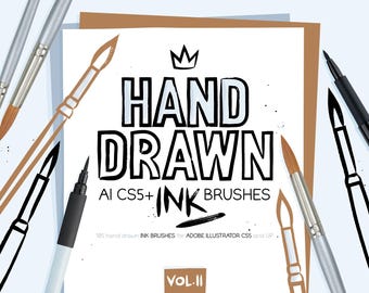 AI CS5+ ink and watered ink brushes