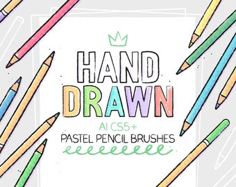 AI pastel pencil brushes