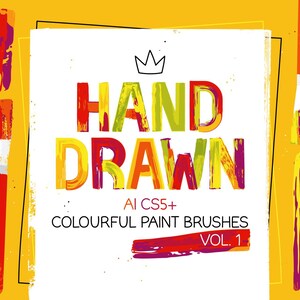 AI CS5+ square head flat paint brushes