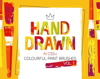 AI CS5+ square head flat paint brushes