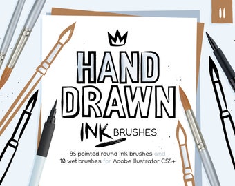 AI ink and watered ink brushes