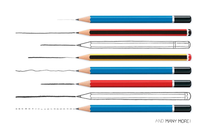 AI realistic pencil brushes image 3