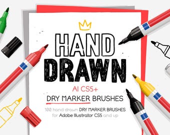 AI CS5+ dry marker brushes