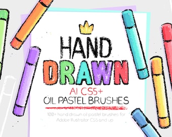 AI oil pastel brushes