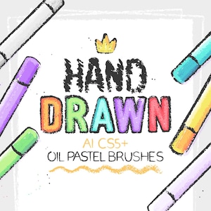 Pinceles efecto pasteles al óleo para Adobe Illustrator