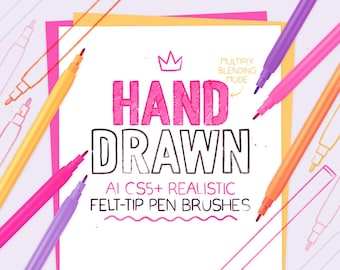 AI CS5+ felt-tip pen brushes