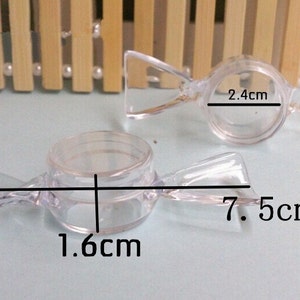 Wholesale 50pcs Circle Transparent Plastic Candy Box,Packing Box,Eye Shadow Box,Cream Box/Manicure Special Box,Jewelry Box,Storage Box