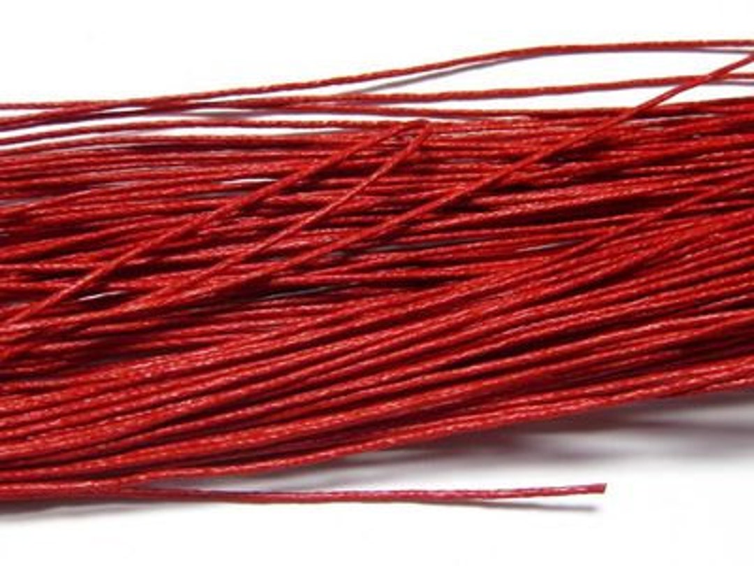 Wholesale 100yds 1mm Round Red Wax Cotton Cords String Rope,jewelry ...