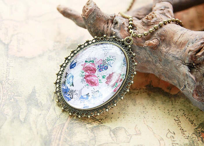 10x Ciondolo Vintage Lunetta Cabochon Impostazioni Vassoio Ovale - Foto 11