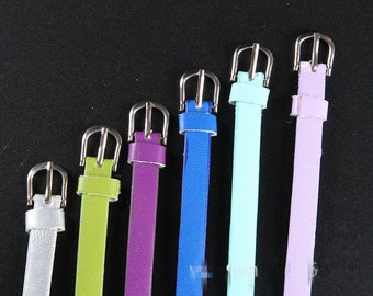 Wholesale 100pcs Adjustable Fligreen Strap Blank PU Leather Bracelet Strap Wristbands,Fit 8mm Slide Charm,DIY Bracelet Accessory