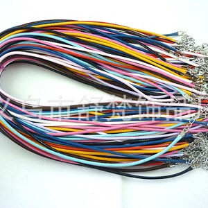 Großhandel 100 Stk. 1.50mm Wachs Schlangen Halskette Perlenschnur Seil,1.8inch Verlängerungskette,DIY Perlenschnur