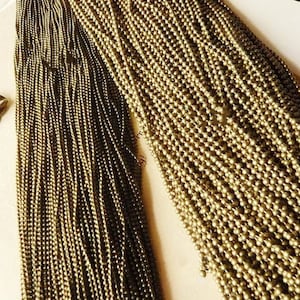 Wholesale-100Yds  1.5mm Antique Bronze/Antique Silver tone/Black Ball Link Chain,DIY Accessories,Necklace&Bracelet,Connector Charms