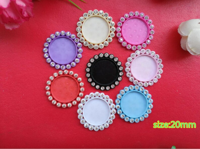 Wholesale 30pcs Resin Round Frame Cameo Setting Flatback Etsy