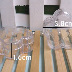 Wholesale 50pcs Transparent The Plum Blossom Quincunx Packing Box,Eye Shadow Box,Cream Box,Manicure Special Box,Jewelry Box,Storage Box