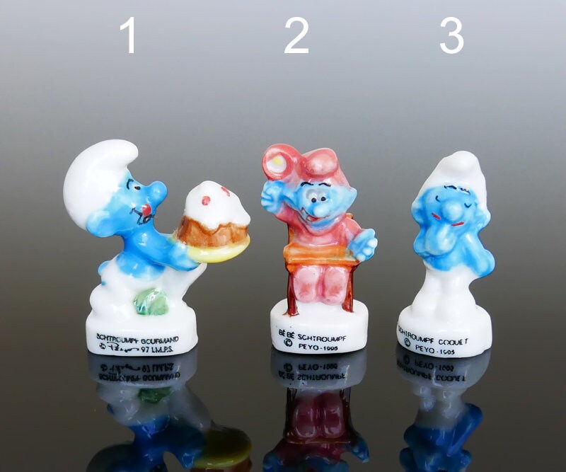 Vintage Miniature Baby Smurf Figurine Mini Dollhouse The Etsy Australia
