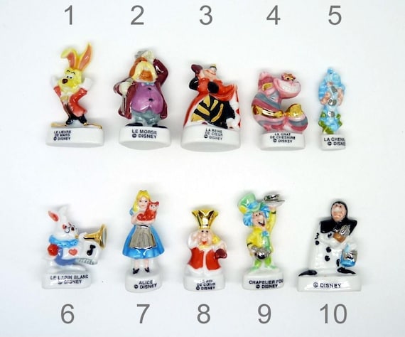 alice in wonderland mini figures
