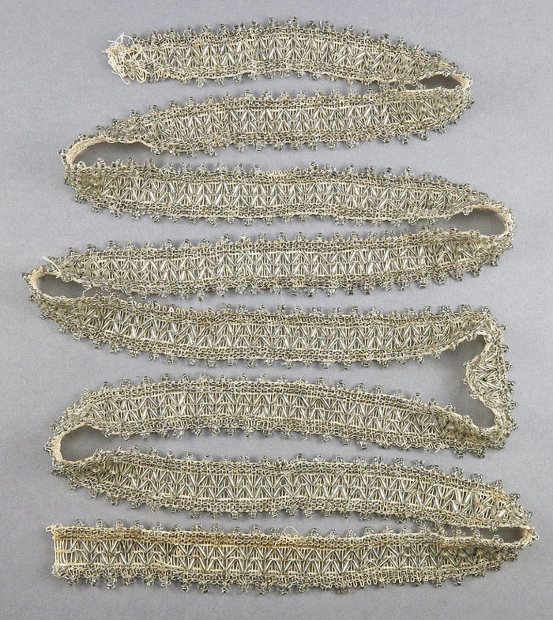 Antique Beaded Trim Sewing Notions Sewing Supplies Antique Textiles