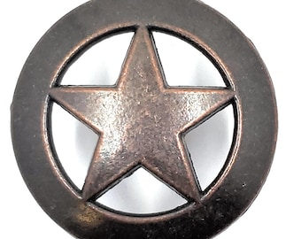 Star Cabinet Knob Oil Rubbed Bronze Texas Western Decor Kitchen Vanity Door Pull