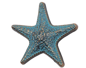 Starfish Cabinet Knob Door Drawer Pull Nautical Coastal Ocean Beach Home Kitchen Decor
