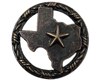 Texas Star Cabinet Knob: Barbwire Southwest Kitchen Hardware