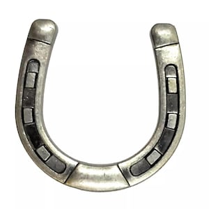 Horseshoe Cabinet Knobs Drawer Door Pull Western Hardware Handle Kitchen Farmhouse Barn Decor Old Silver Finish