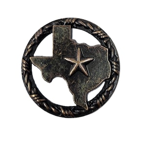 Texas Star Cabinet Knob: Barbwire Southwest Kitchen Hardware