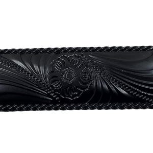 Americana Paisley Drawer or Cabinet Pull: Black Finish, Rustic Western Decor