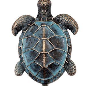 Turtle Cabinet Knob Door Drawer Pull Nautical Coastal Ocean Beach Home Kitchen Decor
