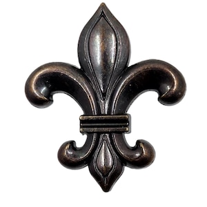 Fleur de Lis Cabinet Knob: Oil Rubbed Bronze French Country Decor