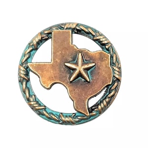 Texas Star Barbwire Drawer Cabinet Knobs Pull Southwest Western Kitchen Hardware Copper Patina Finish