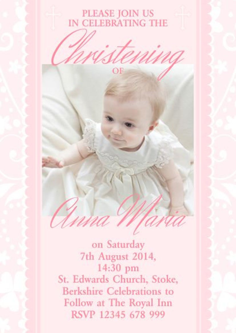 Downloadable/printable Personalised Christening Baptism Name Etsy