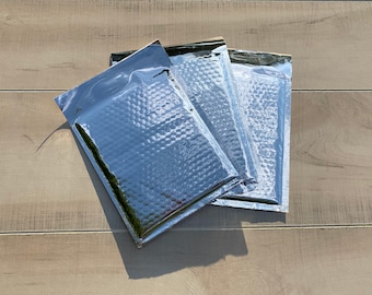50 Pack 6.5"x9"  Silver Bubble Mailers/Bubble Mailers