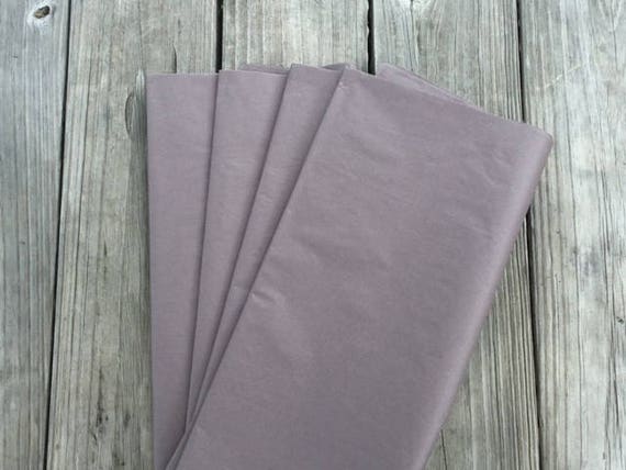 10 sheets Slate Grey tissue paper 70x50cm Sattin wrap Dark