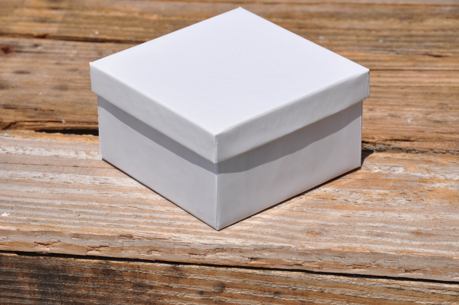 20 Pack White Gloss 3.5x3.5x2 Deep Jewelry Favor Boxes Square Etsy