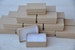 100 Gift Jewelry Boxes 3.25x 2.25x1 Kraft / Natural Brown Retail Presentation with Cotton Fill Size 32 
