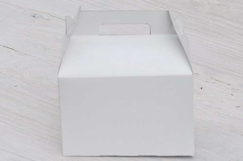 10 Large White Gable Favor Boxes 9x6x6 | Etsy